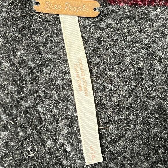 Free People Black All Mine Alpaca Chunky Knit Sweater Sz S - Picture 4 of 9